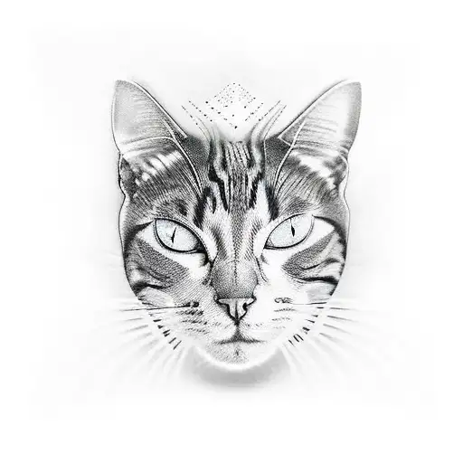 cat paw print tattoo design idea
