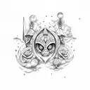 Zodiac trio adventures tattoo design idea