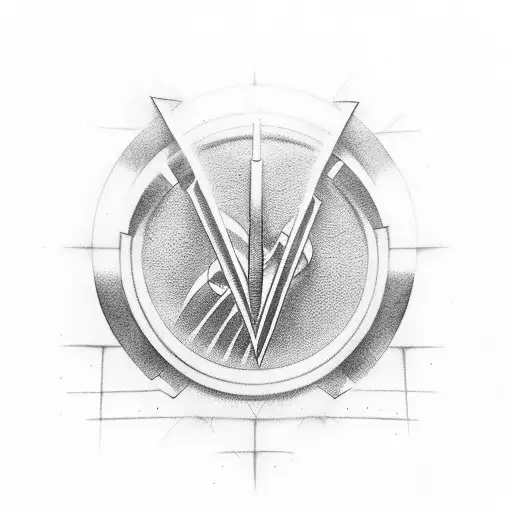 Music notes forming a Marvel superhero symbol tattoo design idea