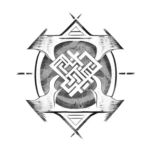 Runic alphabet tattoo design idea
