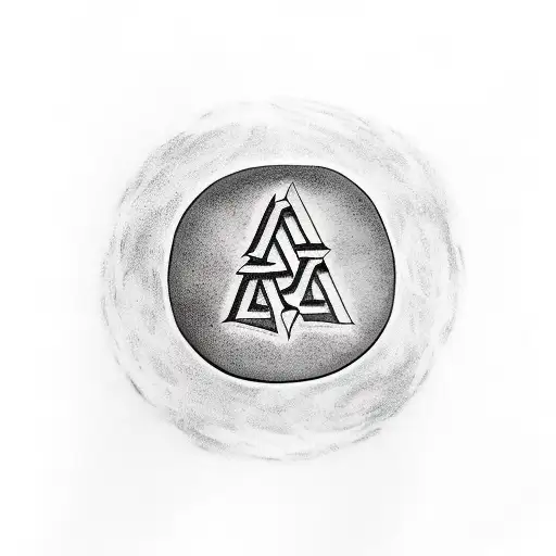 Runic alphabet tattoo design idea