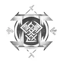 Runic alphabet tattoo design idea