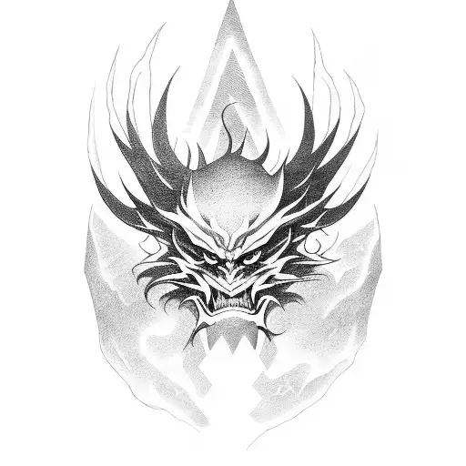 rengoku demon slayer tattoo design idea