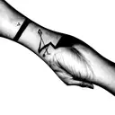  tattoo will be a  representation of a heartbeat in pride colors on the inner forearm tattoo design idea