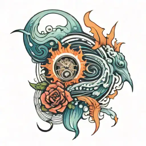 33 hrs sound waves tattoo design idea