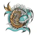 33 hrs sound waves tattoo design idea