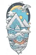 hieroglyphs tattoo design idea