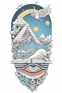 hieroglyphs tattoo design idea