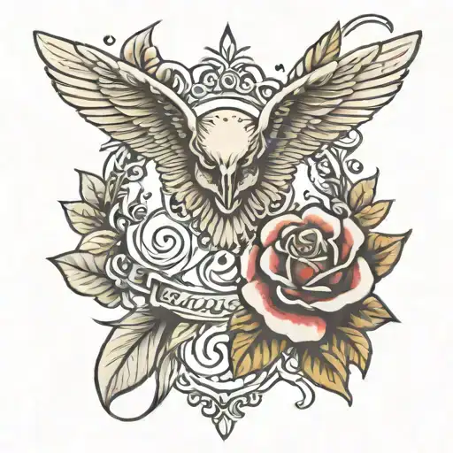 Collarbone tattoo design idea