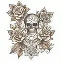 Collarbone tattoo design idea