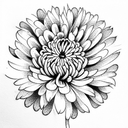 Chrysanthemum tattoo design idea