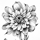 Chrysanthemum tattoo design idea