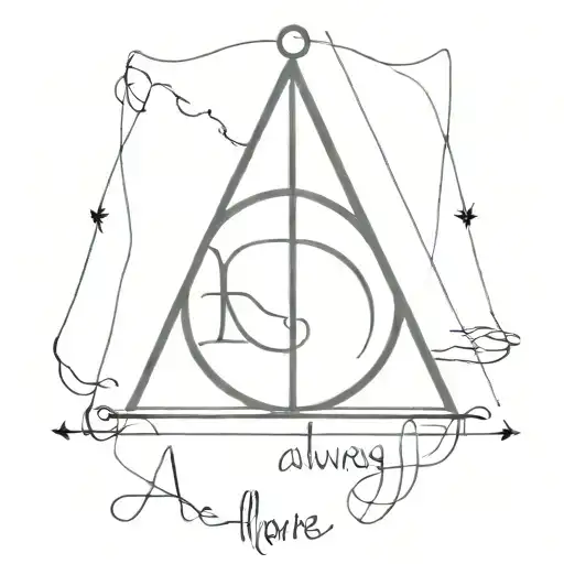 deathly hallows "always" quote from harry potter tattoo design idea