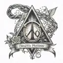 deathly hallows always harry potter tattoo design idea