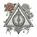 deathly hallows always harry potter tattoo design idea