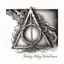 deathly hallows "always" quote from harry potter tattoo design idea