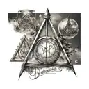 deathly hallows "always" quote from harry potter tattoo design idea