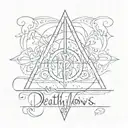 deathly hallows "always" quote from harry potter tattoo design idea
