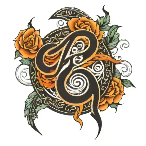 khushi calligraphy tattoo design idea