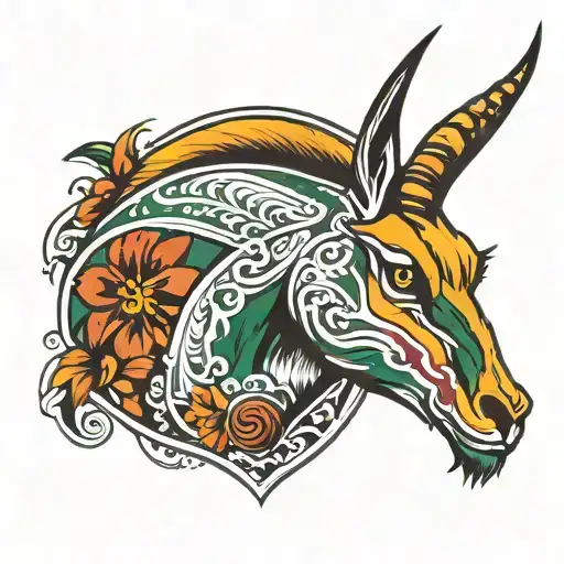 springbok rugby tattoo design idea
