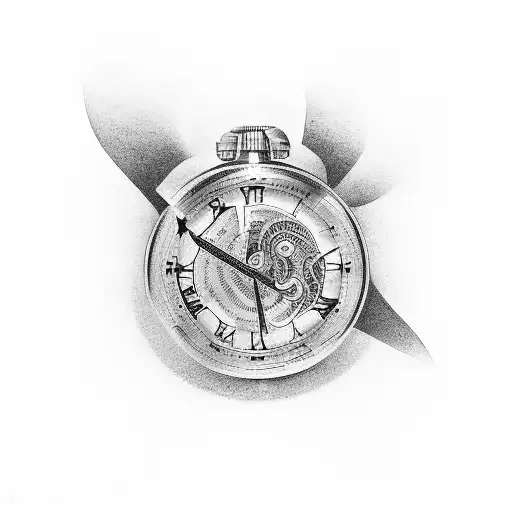 time, consistent, discipline, hardwork tattoo design idea