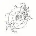 1972 2001 birth year tattoo design idea