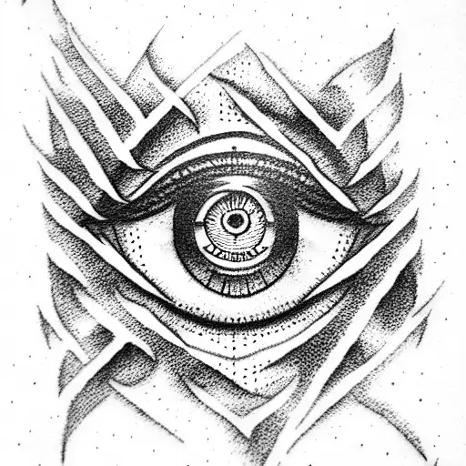 Evil Eye tattoo design idea