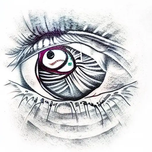 Evil Eye tattoo design idea