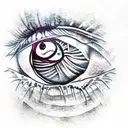 Evil Eye tattoo design idea