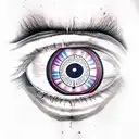 Evil Eye tattoo design idea