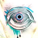 Evil Eye tattoo design idea