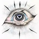 Evil Eye tattoo design idea