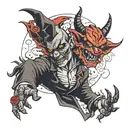 devil puppet master tattoo design idea