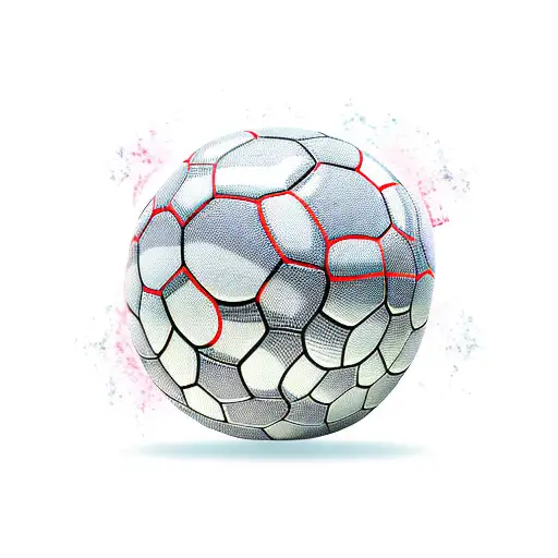 SNAKESKIN SOCCER BALL tattoo design idea