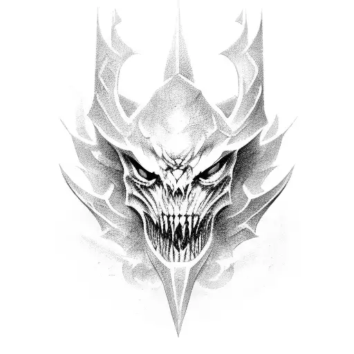 pyke from league of legenda tattoo design idea