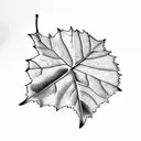 oak leaf  tattoo design idea