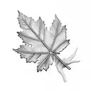 oak leaf  tattoo design idea