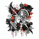 Gemini and Pisces tattoo design idea