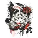 Gemini and Pisces tattoo design idea