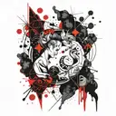 Gemini and Pisces tattoo design idea