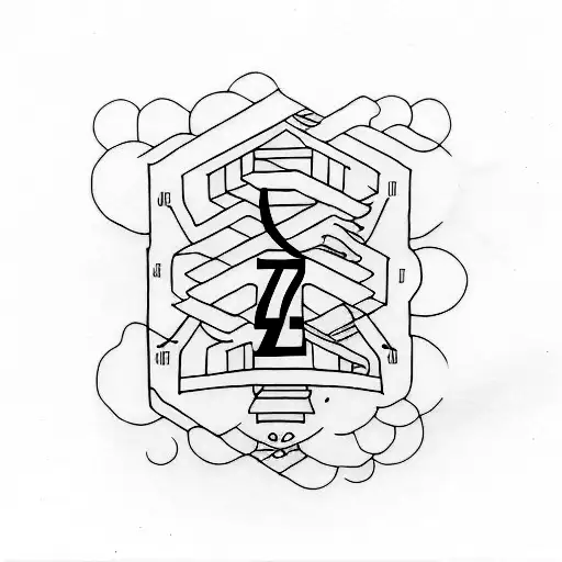 the number 7 tattoo design idea