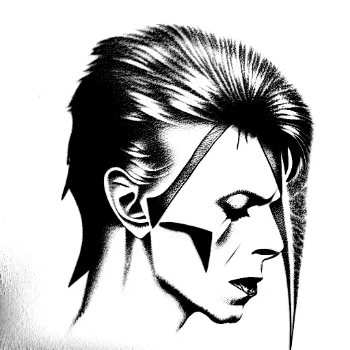 david bowie tattoo design idea