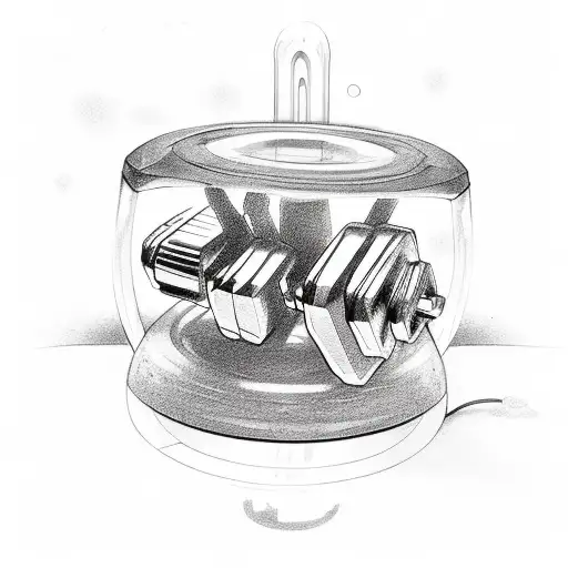 things i like: sunset, music, dumbbell, beach,lights tattoo design idea