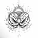 BEETLEJUICE tattoo design idea