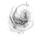 Unstoppable Water tattoo design idea