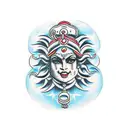 Durga tattoo design idea