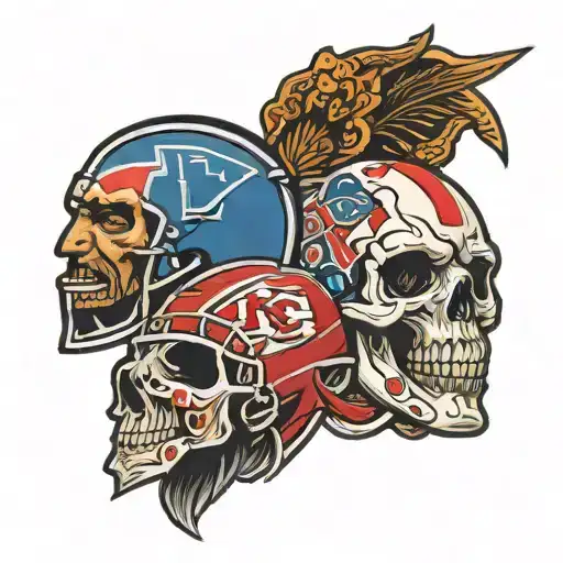 kansas city chiefs and glasgow rangers tattoo design idea