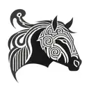 trojan head tattoo design idea