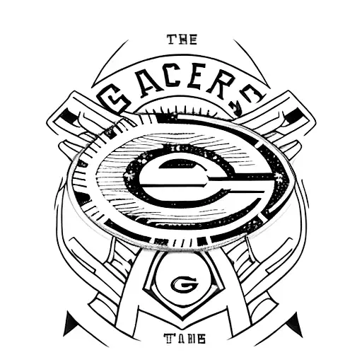 And this is your dagger Green Bay Packers tattoo design idea