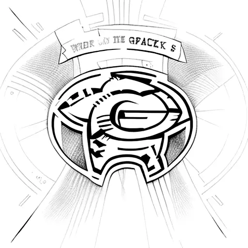 "And this is your dagger" Green Bay Packers tattoo design idea